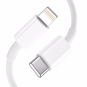 Tech-Protect C20W USB-C PD 20W / USB-A QC 3.0 įkroviklis su USB-C / Lightning kabeliu - baltas