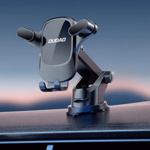 Automobilinis laikiklis Dudao F5Pro Juodas (be magneto / lipni pagalvėlė)
