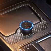 Automobilinis įkroviklis Baseus "Golden Contactor Pro" pilkas 65W (2xPD / 1xQC3.0)