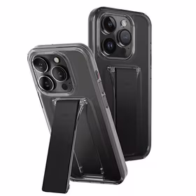 Uniq dėklas Heldro Mount su stovu iPhone 15 Pro 6.1" dūminis