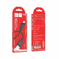 Kabelis USB A į Lightning Hoco 2,4A 1 m X94 juodas