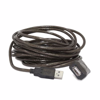 Gembird USB A/USB A M/F 5m USB kabelis USB 2.0 Juoda