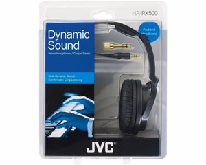 JVC HA-RX500-E laidinės ausinės ant galvos juodos, baltos