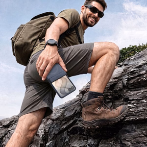 Tech-Protect Kevlar Aura dėklas, skirtas Samsung Galaxy Z Flip 8, suderinamas su MagSafe – tamsiai mėlynas