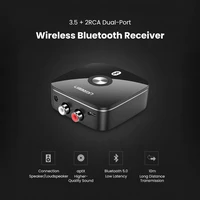 Bluetooth adapteris imtuvas Ugreen CM106 2xRCA/AUX Bluetooth 5.1 juodas