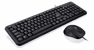 iBox OFFICE KIT II klaviatūra su pele USB QWERTY English juoda