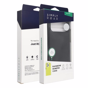 ROAR dėklas RAINBOW BUMPER IPHONE 16 Pro Max juodas