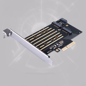 Orico PDM2 PCIe išplėtimo plokštė 3.0 ×4, skirta M.2 NVMe ir SATA diskams – juoda