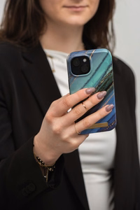 FORCELL F-PROTECT Mirage dėklas telefonui suderinamas su MagSafe IPHONE 15 Plus žadeito marmuras