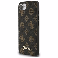 Guess Peony Script Logo Magnetinis dėklas telefonui iPhone 16e - juodas