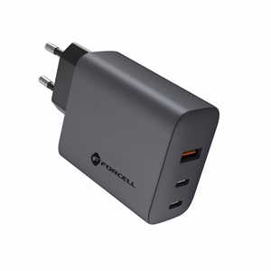 Įkroviklis Forcell F-Energy (2xUSB-C;1xUSB 4A 65W) juodas