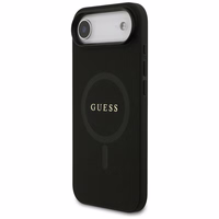 Guess Saffiano Classic Logo Magnetinė dėklas telefonui iPhone Air - juoda