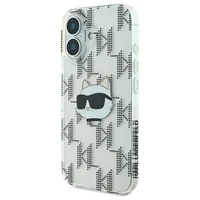 Karl Lagerfeld IML Choupette Head Electroplated Dėklas telefonui iPhone 16 - skaidrus