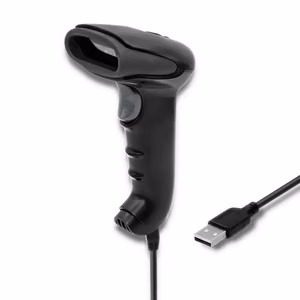 Qoltec 50866 – wired 1D CCD barcode scanner, USB, black