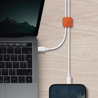 Uniq Pod lipnus kabelių tvarkytuvų rinkinys, 8 vnt., tamsiai pilkas / anglies tamsiai pilkas