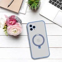 Tel Protect Magiškas MagSafe su stovu dėklas telefonui Iphone 11 Pro – mėlynas