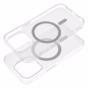 FROST MAG COVER dėklas telefonui, suderinamas su MagSafe, skirtas IPHONE 15 Pro, šerkšninė skaidri