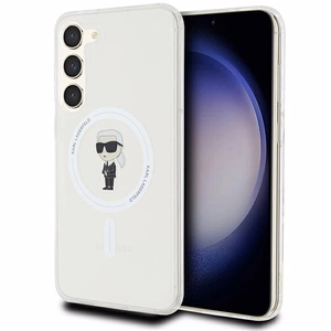 Karl Lagerfeld IML Ikonik magnetinis dėklas telefonui Samsung Galaxy S23+ - permatomas