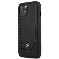 Mercedes MEHCP15MARMBK iPhone 15 Plus 6.7" juodas kietasis dėklas odinis Urban stiliaus