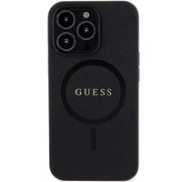 Guess GUHMP13XPSAHMCK iPhone 13 Pro Max 6.7" juodas/juodas hardcase Saffiano MagSafe