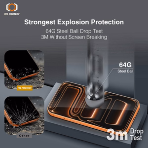 Grūdintas stiklas Tel Protect 10X HD DLC Diamond Coating skirtas Iphone 16