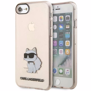 Karl Lagerfeld KLHCI8HNCHTCP iPhone 7/8/ SE 2020 / SE 2022 rožinis/rožinis kietas dėklas Ikonik Choupette