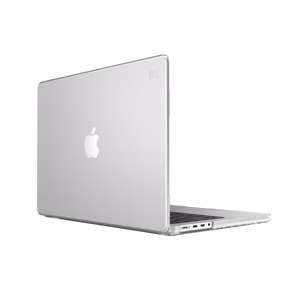 Speck SmartShell dėklas, skirtas MacBook Pro 14" (M5 / M4 / M3 / M2 / M1, 2026–2021), skaidrus