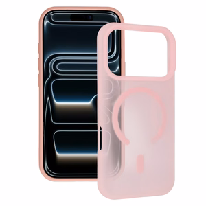 Tel Protect Mist Matte Magsafe dėklas Iphone 16, šviesiai rožinis