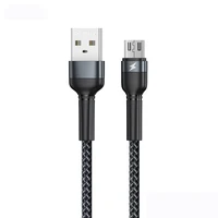 USB kabelis Remax RC-124m USB-A to MicroUSB 1.0m juodas