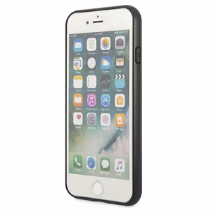 Чехол Guess 4G Metal Gold Logo для iPhone SE 2022 / 2020 / 7 / 8 - коричневый