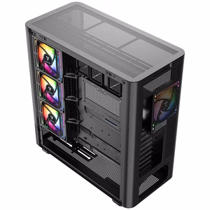 MODECOM kompiuterio korpusas Volcano AQ400 ARGB Midi Juoda