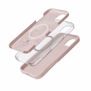 Crong Color Cover Magnetic MagSafe dėklas, skirtas iPhone 16 Pro Max, smėlio rausvas