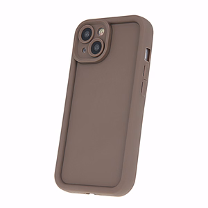 Rėmelio TPU dėklas telefonui Samsung Galaxy A14 4G / A14 5G rudos spalvos