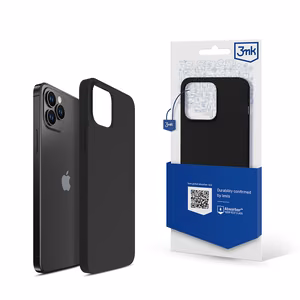 Чехол 3mk Silicone Case для iPhone 12 Pro Max — черный