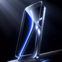 Benks grūdintas stiklas Glass Warrior su safyro danga, skirtas iPhone 14 Pro Max/15 Plus/16 Plus, juodas