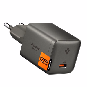 Spigen Essential EE301EU 1 jungties 30 W sieninis įkroviklis – tamsiai pilkas