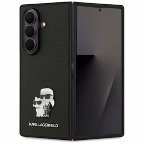 KARL LAGERFELD dėklas telefonui SAMSUNG Z Fold7 KLHCZFD7SAPKCNPK (Saffiano KC PIN) juodas