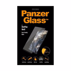 PanzerGlass E2E Super+ apsauginis stiklas OnePlus Nord - su juodu rėmeliu