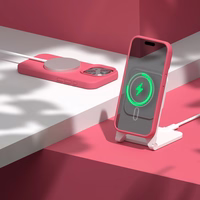 Etteri Silicone Mag dėklas iPhone 15 6,1" avietinė