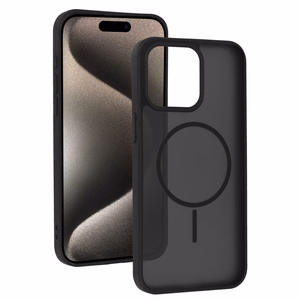 Magmat plonas dėklas Iphone 15 Pro Max juodas