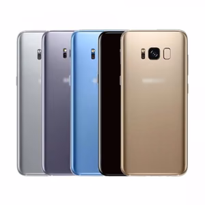 Back Cover Compatible With Samsung G955 S8 Plus Blue (with camera lens) HQ