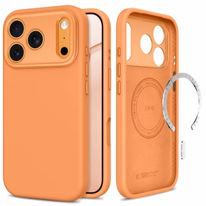 Tech-Protect Uniq MagSafe CC dėklas, skirtas iPhone 18 Pro Max / 17 Pro Max, oranžinis