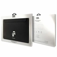 Karl Lagerfeld Saffiano Karl&Choupette dėklas 16" nešiojamam kompiuteriui - juodas