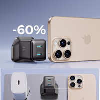 Joyroom JR-TCG17 45W 2 x USB-C sieninis įkroviklis (JK kištukas) - juodas