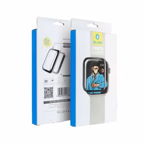 5D Mr. Monkey Apsauginis stiklas - Apple Watch 7 / 8 / 9 45MM juodas (Strong HD)
