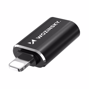 Wozinsky WALA-01 Lightning į USB-A OTG adapteris – juodas