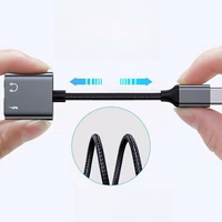 Beline Adapteris-šakotuvas USB-C į USB-C/Jack 3,5mm 60W DAC BLNAA01 juodas