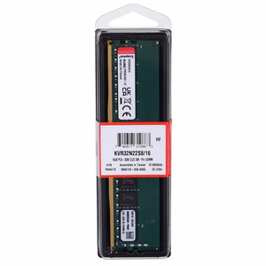 Kingston Technology KVR32N22S8/16 atminties modulis 16 GB 1 x 16 GB DDR4 3200 MHz