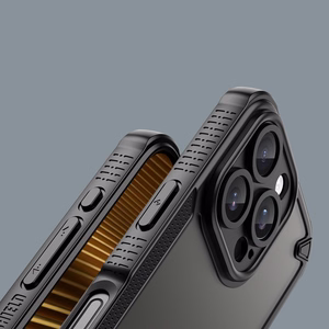 Defender Matinis dėklas for iPhone 16 Pro 6,3" juodas