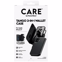 CARE by PanzerGlass Funkcinis Tango 2in1 Piniginės dėklas Magnetinis iPhone 17 - Juodas